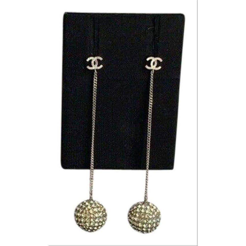 🛑SOLD🛑Authentic Rare Chanel CC Silver Crystal - Picture 1 of 12